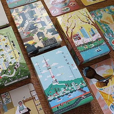 韓国雑貨 飾ってインテリアにもなる ソウル観光カード 韓国 Seoul 韓国文房具 可愛い かわいい 韓国 お土産 Tbt 韓国音楽専門ソウルライフレコード 通販 Yahoo ショッピング