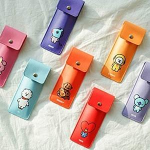 BT21公式グッズ＝ バンタン BTS キャラクター PUブックバンド筆箱