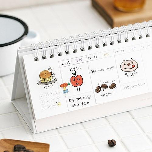 韓国雑貨 落書きのような可愛さ Todac Todac 卓上カレンダー いつからでも始めれる万年タイプ 韓国文房具 ダイアリー 可愛い かわいい Tbt 韓国音楽専門ソウルライフレコード 通販 Yahoo ショッピング