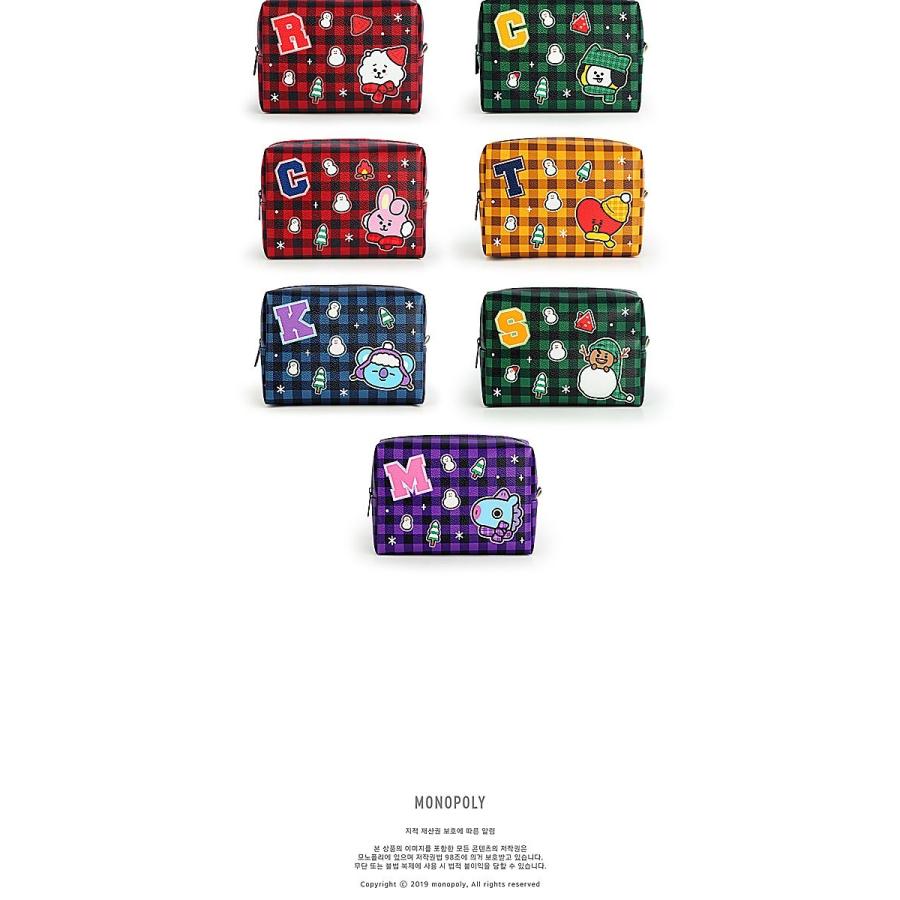 BT21公式グッズ＝ バンタン BTS ウィンターチェックのキャラクター