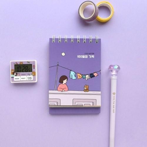 韓国雑貨 カウントダウンする日記帳 ボリの100日プランナー 卓上型 スケジュール帳 韓国文房具 可愛い かわいい Tbt 韓国音楽専門ソウルライフレコード 通販 Yahoo ショッピング