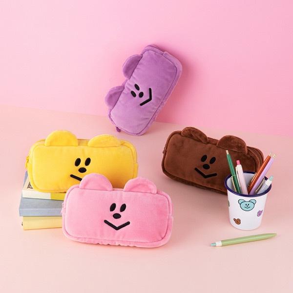 韓国雑貨 =momossi= モコモコくまさんのペンケース｜かわいい｜お土産