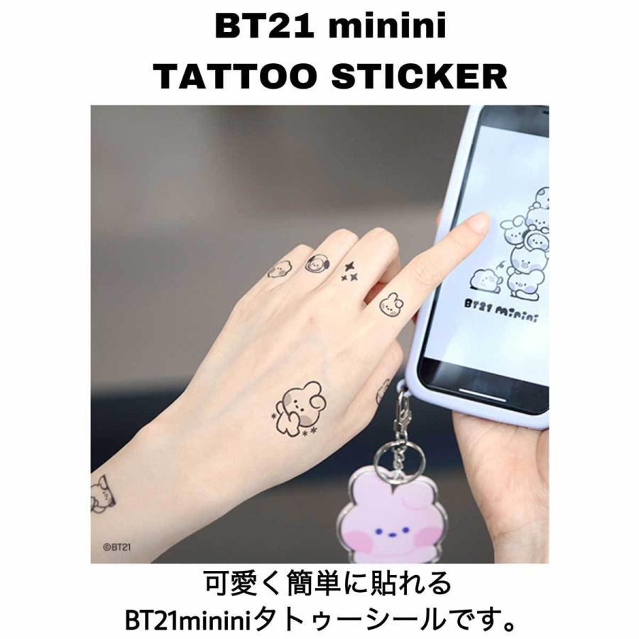 新しい季節 タトゥーシール ステッカー シール Minini かわいい 文具 防弾少年団 Bts Bt21公式グッズ Aynaelda Com
