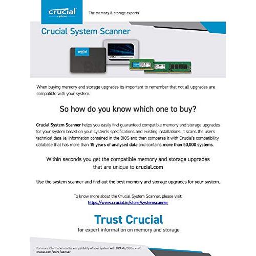 Crucial 32GB Kit (2 x 16GB) DDR4-2666 SODIMM CT2K16G48FD8266 32GB Kit DDR4 16GBx2 Dual