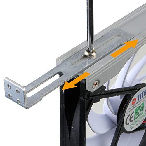 TITAN- TTC-SC20 車中泊／キャンピングカーファン/キャンパー/冷蔵庫排熱ファン/IP55防水防塵ファン搭載/自動温度制御/スピード 90mm