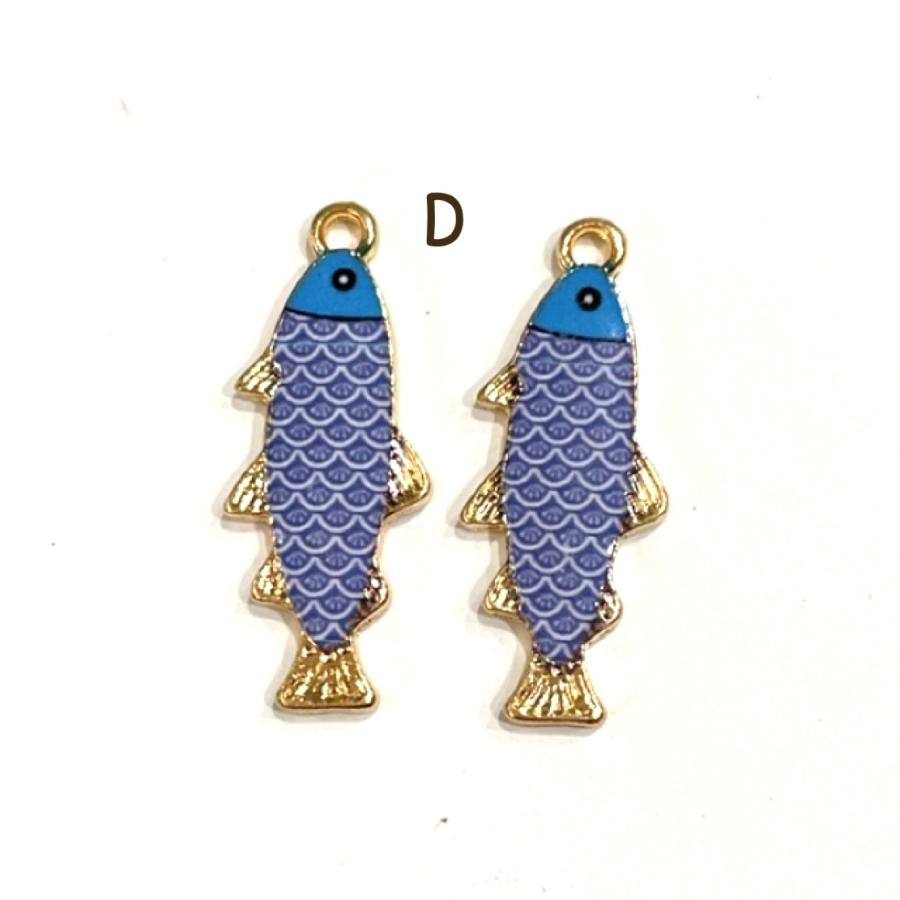 おさかな、ぺんぎんチャームつきぽしぇっとセット おさかな