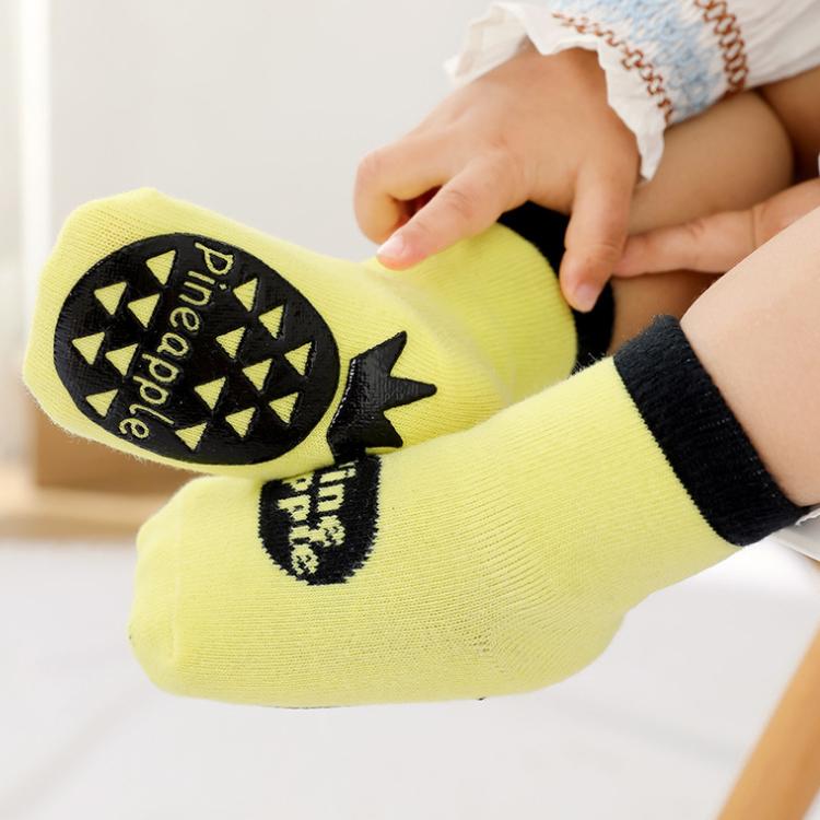 ベビー キッズ 転倒防止 靴下 滑り止め靴下 滑りにくいソックス 滑り止め付き 短め フルーツ柄 保育園や幼稚園に |  | 10