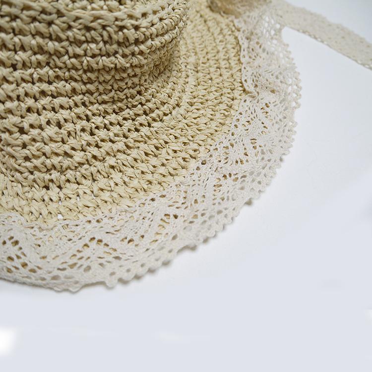 ベビー 帽子 麦わら帽子 レース リボン 女の子 赤ちゃん用 日よけ 日除け帽子 ハット |  | 02