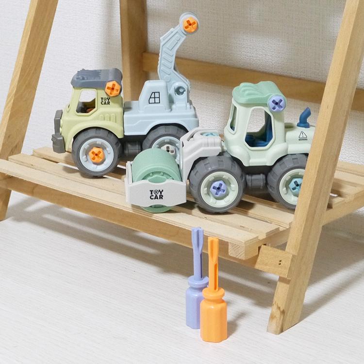 DIYトイカーズ 2種セット 車 ミニカー セット はたらくくるま はたらく