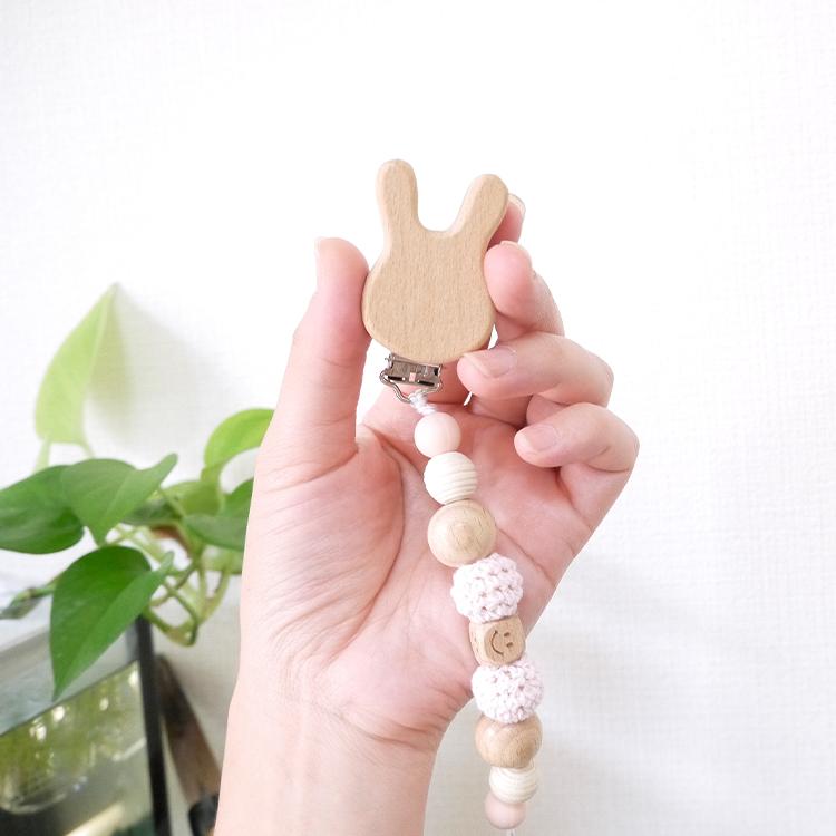 名入れマルチクリップ うさぎ型 かわいいネーム入れ 出産祝い お名前