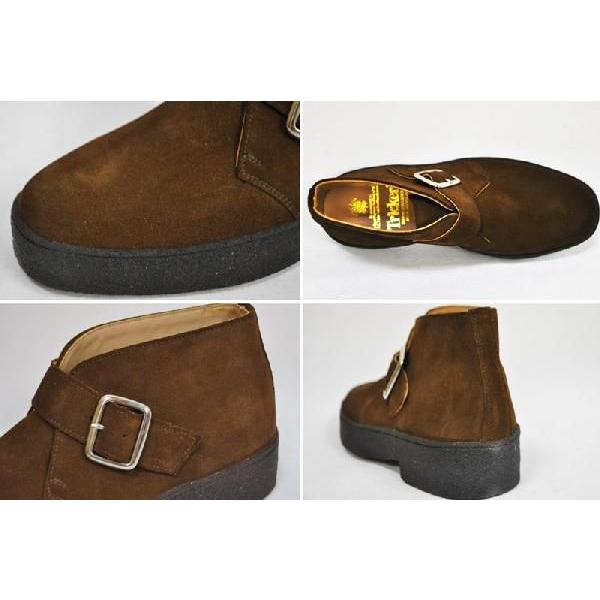 Tricker's ブラウン マッドガード Tricker's（トリッカーズ） MUD GUARD STRAP CHUKKA BOOTS