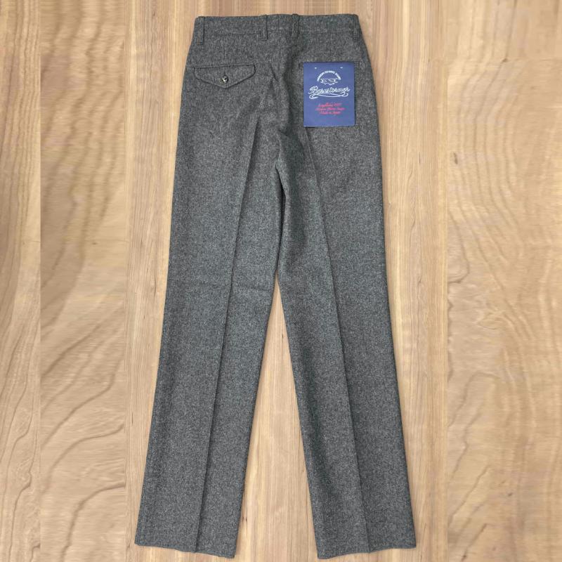 バーンストーマー SEPTIS別注 1240P ｸﾞﾚｰ ﾍｳﾞｨｰﾌﾗﾝﾈﾙ ALVY TROUSER ﾂｰﾀｯｸ ﾜｲﾄﾞ ﾊﾟﾝﾂ M BARNSTORMER(バーンストーマー) SEPTIS別注 1240P 