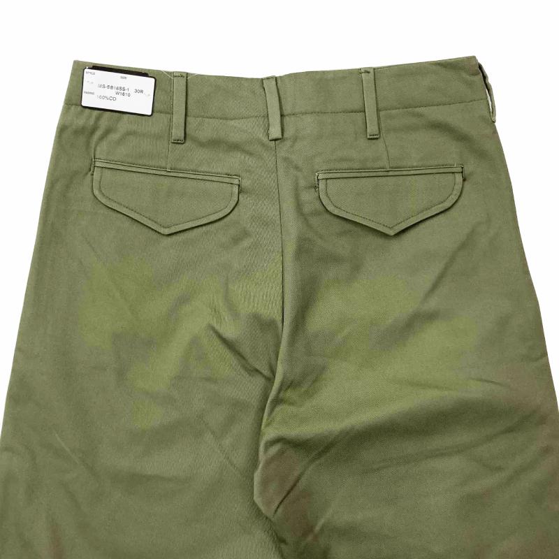 パンツ BARRY BRICKEN / 2Pleats Style Olive Amazon | バリーブリッケン BARRY BRICKEN SIDE ADJUSTER 2 PLEATS