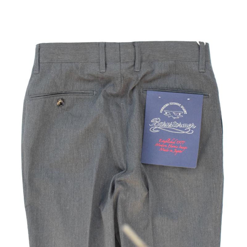 BARNSTORMER(バーンストーマー) 1001PG NO TUCK DRESS CHINO TROUSER (ノータックドレスチノトラウザー/チノパン) (018 GREY)｜septis｜06