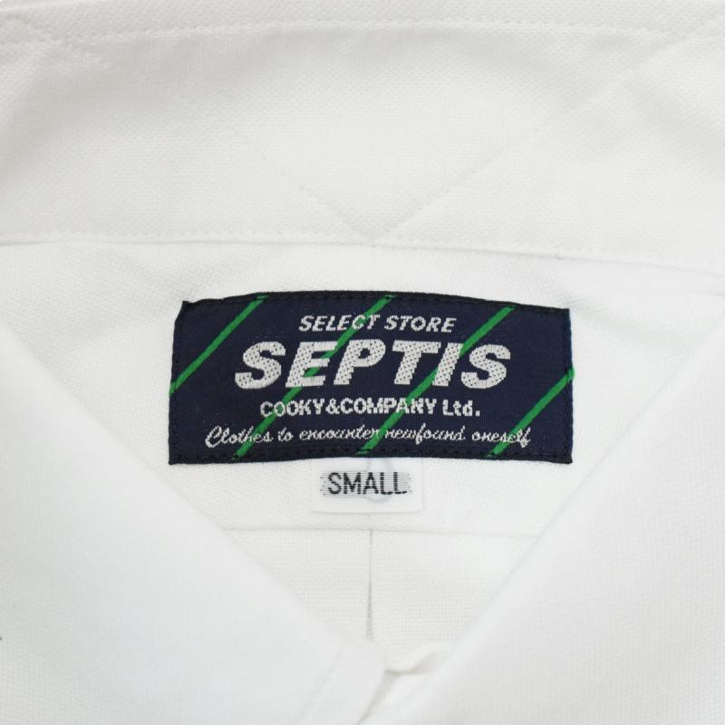 SEPTIS ORIGINAL(セプティズオリジナル) ORIGINAL IVY P/O SHIRTS(半袖オリジナルアイビープルオーバーシャツ) OXFORD(オックスフォード) WHITE｜septis｜02
