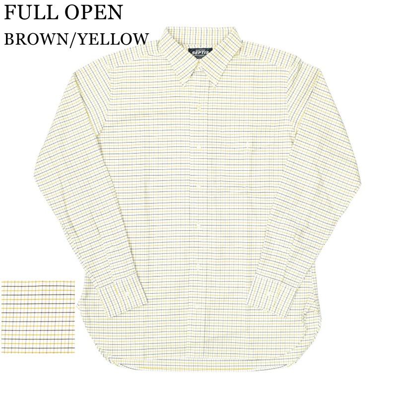 【2 COLORS】SEPTIS ORIGINAL(セプティズオリジナル) L/S B/D IVY SHIRTS(オリジナルアイビーシャツ 長袖ボタンダウンシャツ) OXFORD TATTERSALL CHECK｜septis｜03