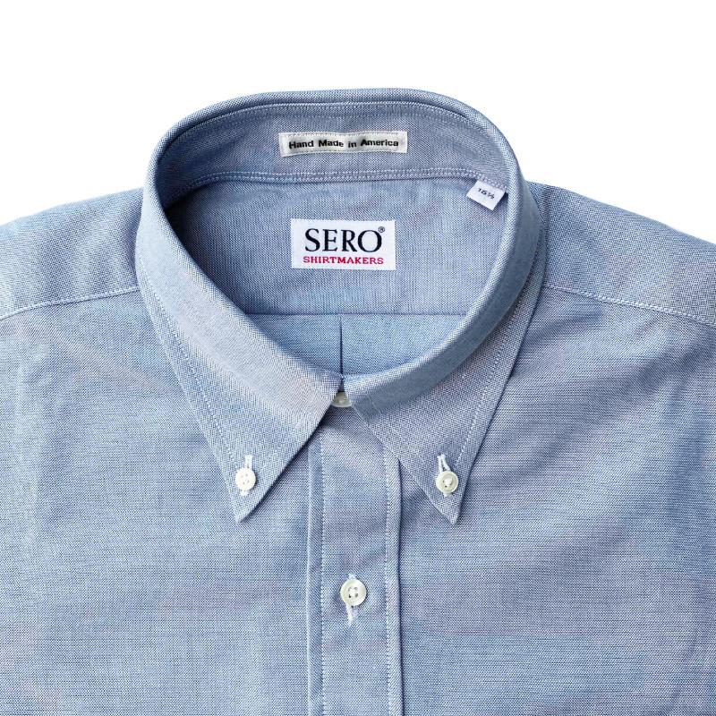 SERO(セロ)【MADE IN U.S.A】 L/S B/D SHIRTS(アメリカ製 長袖 ボタンダウンシャツ) 限定商品 OXFORD BLUE(オックスフォード)｜septis｜02