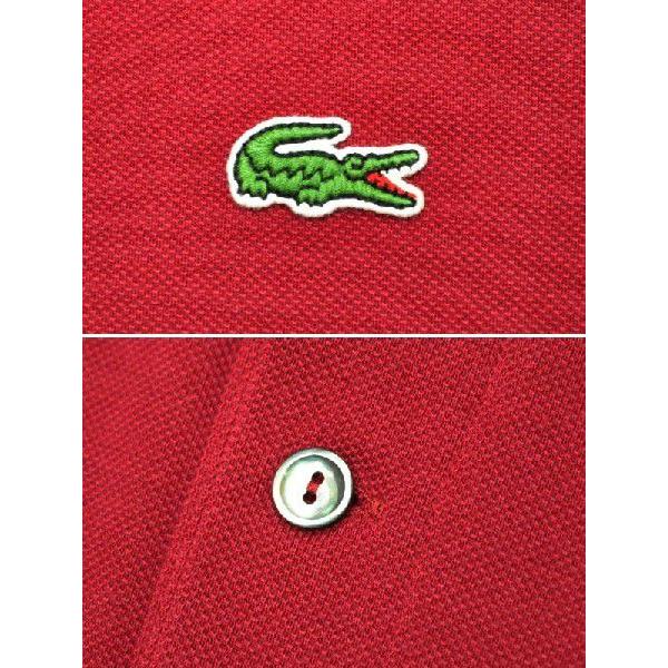 JAPAN LACOSTE(ジャパンラコステ) L1212 S/S PIQUE POLOSHIRTS(半袖 鹿の子 ポロシャツ) BORDEAUX(WINE)(476)｜septis｜02