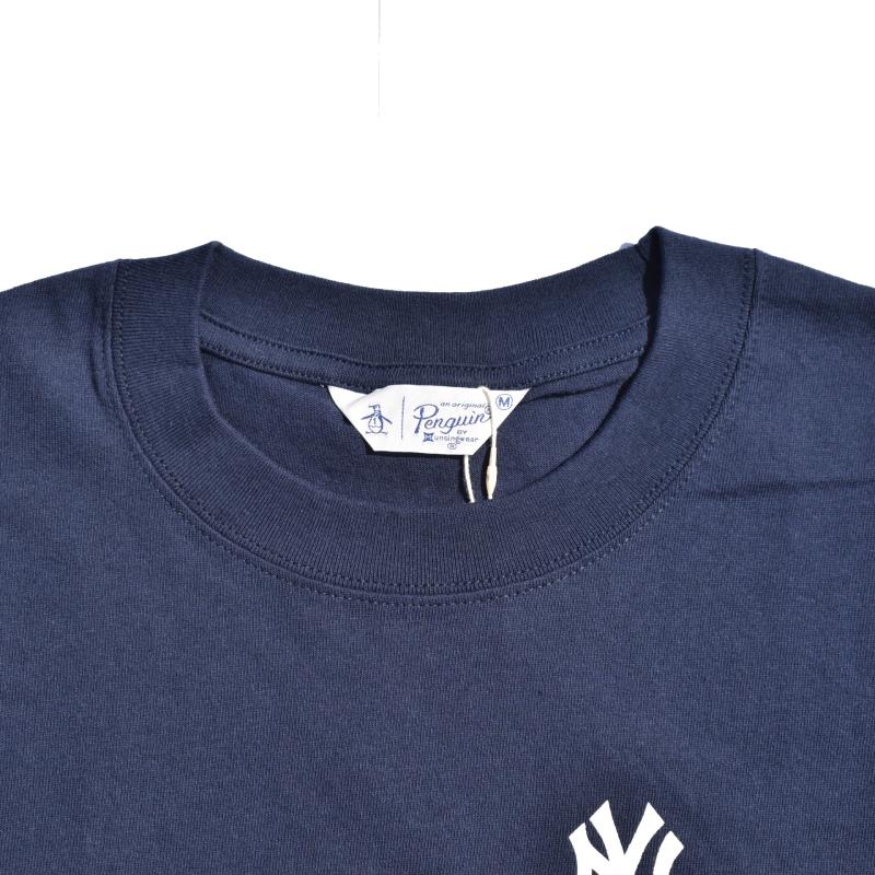 MLB(メジャーリーグベースボール) × MUNSINGWEAR(マンシングウェア) S/S PRINT T-SHIRTS(半袖 プリントTシャツ) NEWYORK YANKEES (ニューヨークヤンキース)｜septis｜02