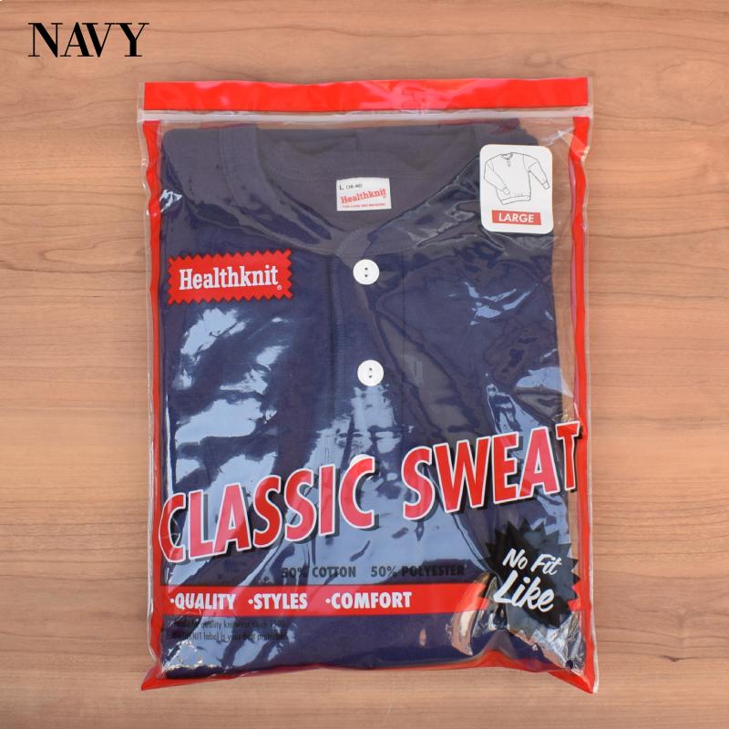 HEALTHKNIT(ヘルスニット) 80s MODEL CLASSIC SWEAT HENLEY NECK(80