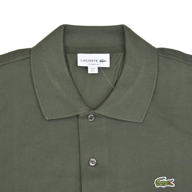 FRANCE LACOSTE(直輸入フランスラコステ) #L1212 S/S PIQUE POLOSHIRTS(半袖 鹿の子 ポロシャツ) VERT KHAKI(HCF)_1
