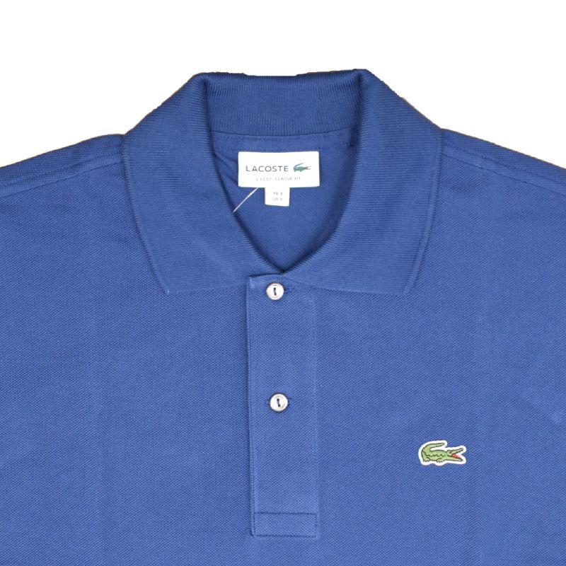 FRANCE LACOSTE(直輸入フランスラコステ) #L1212 S/S PIQUE POLOSHIRTS(半袖 鹿の子 ポロシャツ) METHYLENE (INDIGO) (F9F)_1