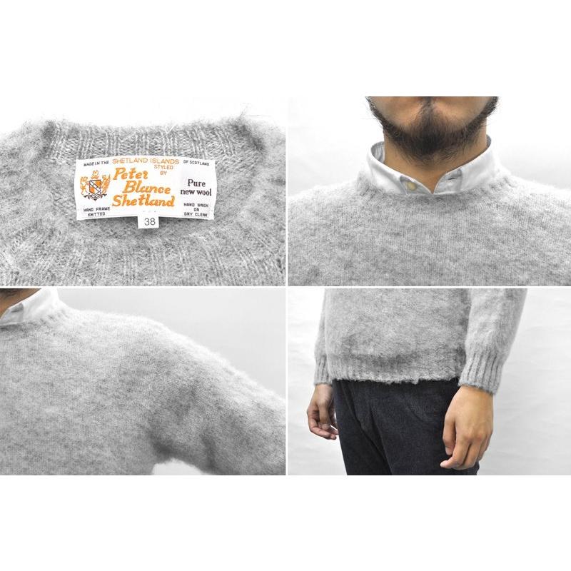 PETER BLANCE(ピーターバランス/ブランス) 【made in SCOTLAND】SHETLAND CREWNECK SWEATER(シェットランドクルーネックセーター) SHAGGY DOG "シャギードッグ"｜septis｜04