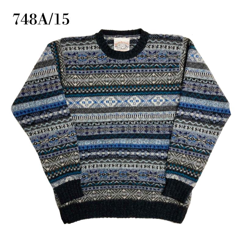 JAMIESON'S(ジャミーソンズ)【MADE IN ENGLAND】 ALL OVER FAIRISLE CREW NECK SWEATER(イギリス製 フェアアイル柄 クルーネックセーター)｜septis｜04