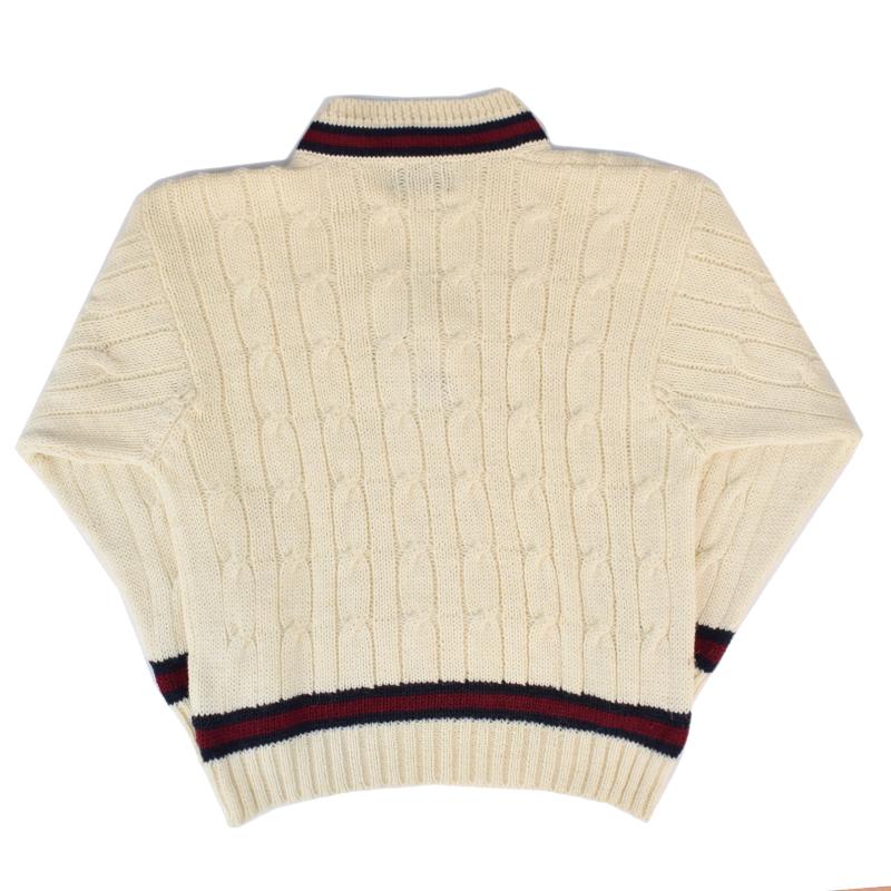JAMES CHARLOTTE(ジェームスシャルロット)【MADE IN ENGLAND】 CRICKET SWEATER(イギリス製 クリケットセーター) WOOL