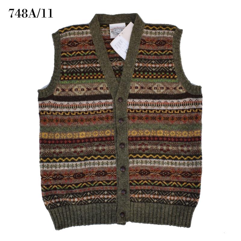 Jamieson's/Fair Isle/Shetland/ベスト Jamieson's of Shetland JAMIESON'S(ジャミーソンズ)【MADE IN ENGLAND