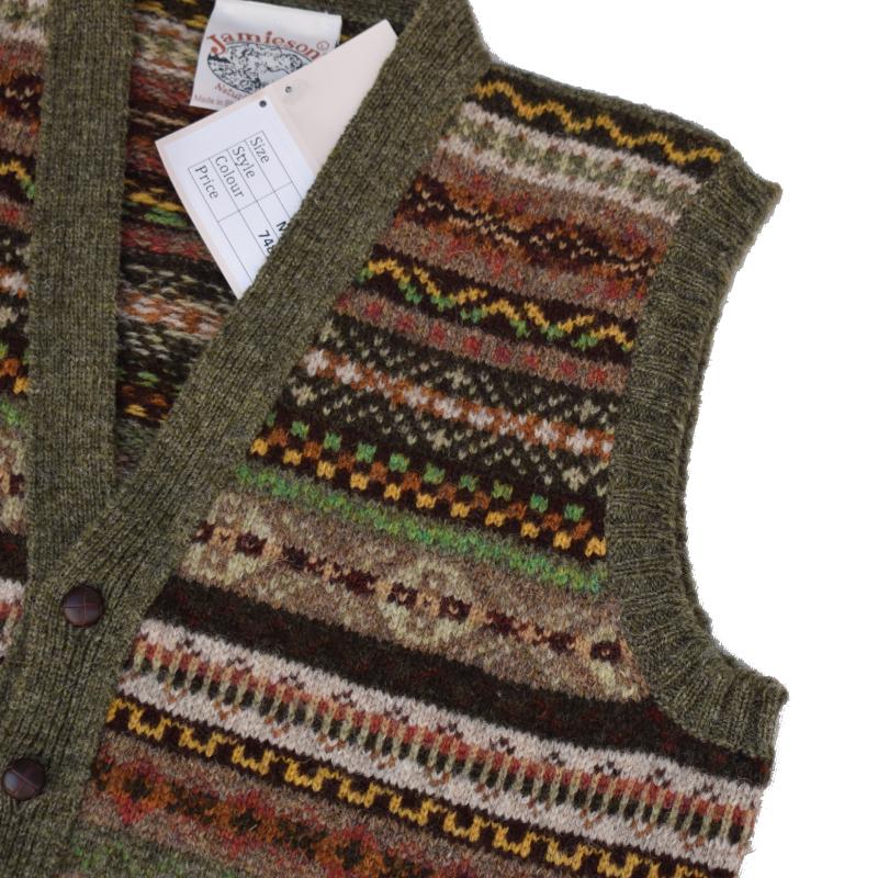 Jamieson's/Fair Isle/Shetland/ベスト Jamieson's of Shetland JAMIESON'S ジャミーソンズ フェアアイル柄 V
