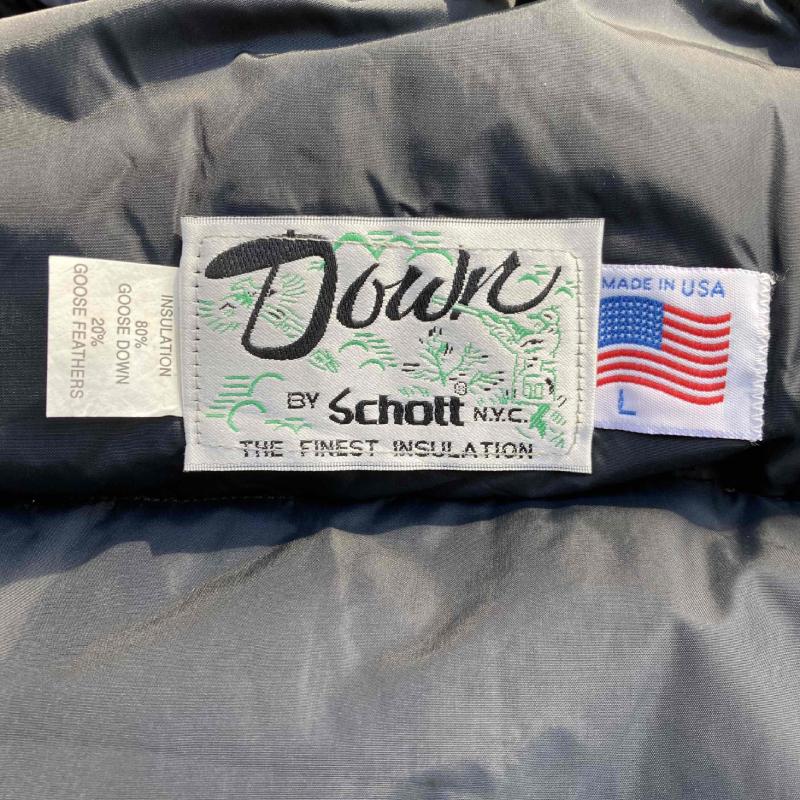 90s DEADSTOCK！【MADE IN U.S.A.】SCHOTT (ショット) GOOSE DOWN VEST