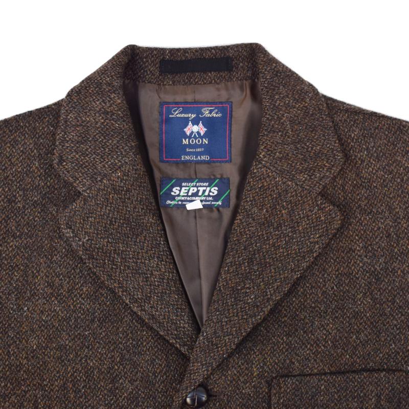 SEPTIS ORIGINAL(セプティズオリジナル) 【MADE IN JAPAN】 BIRDS EYE TWEED JACKET(バーズアイ ツイードジャケット) MOON(ムーン)｜septis｜02