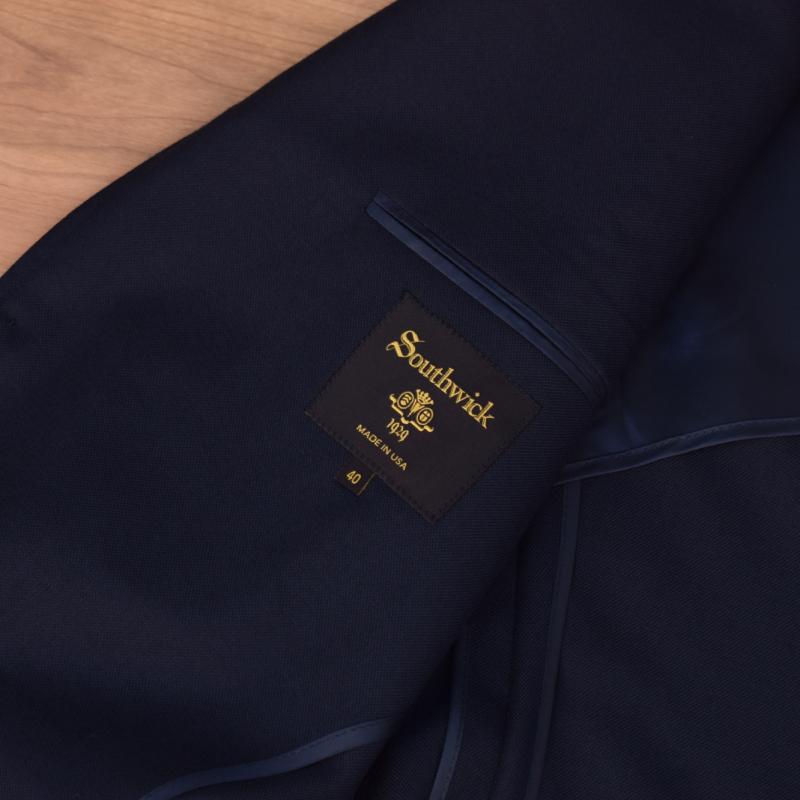 SOUTHWICK(サウスウィック) 【MADE IN U.S.A】3B NAVY BLAZER JACKET "CAMBRIDGE" (アメリカ製 段返り3つボタン ネイビーブレザー) IVY MODEL（アイビーモデル)の画像