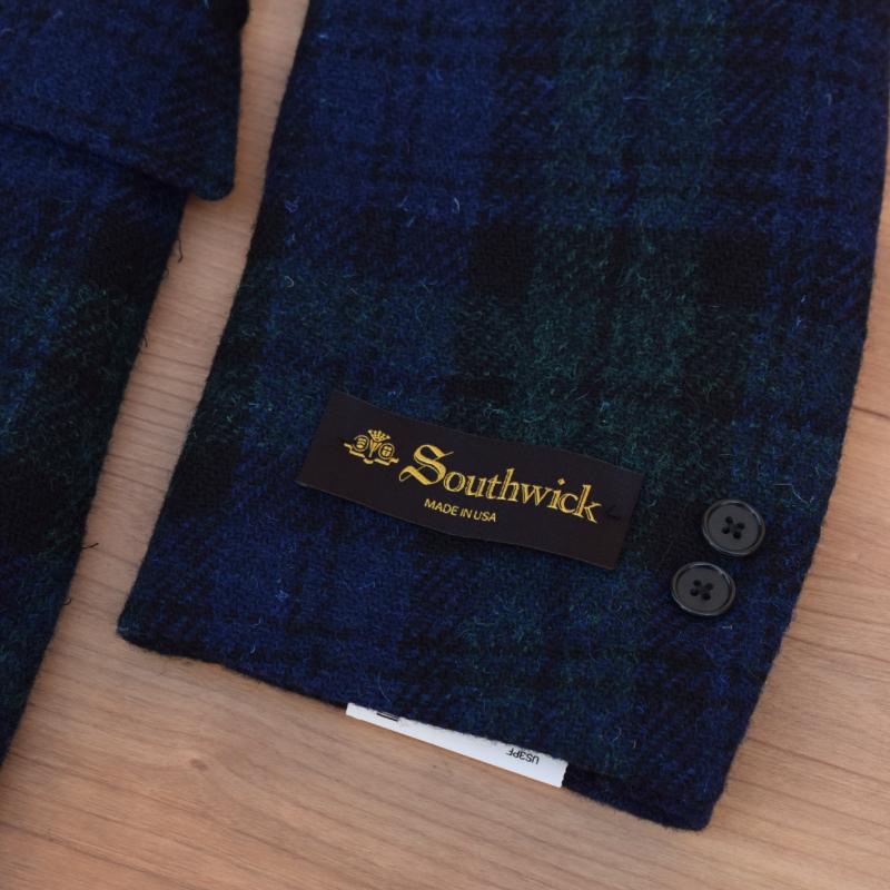 SOUTHWICK(サウスウィック) 【MADE IN U.S.A】3B TWEED JACKET "CAMBRIDGE" (アメリカ製 ツイードジャケット) IVY MODEL（アイビーモデル) BLACKWATCHの画像
