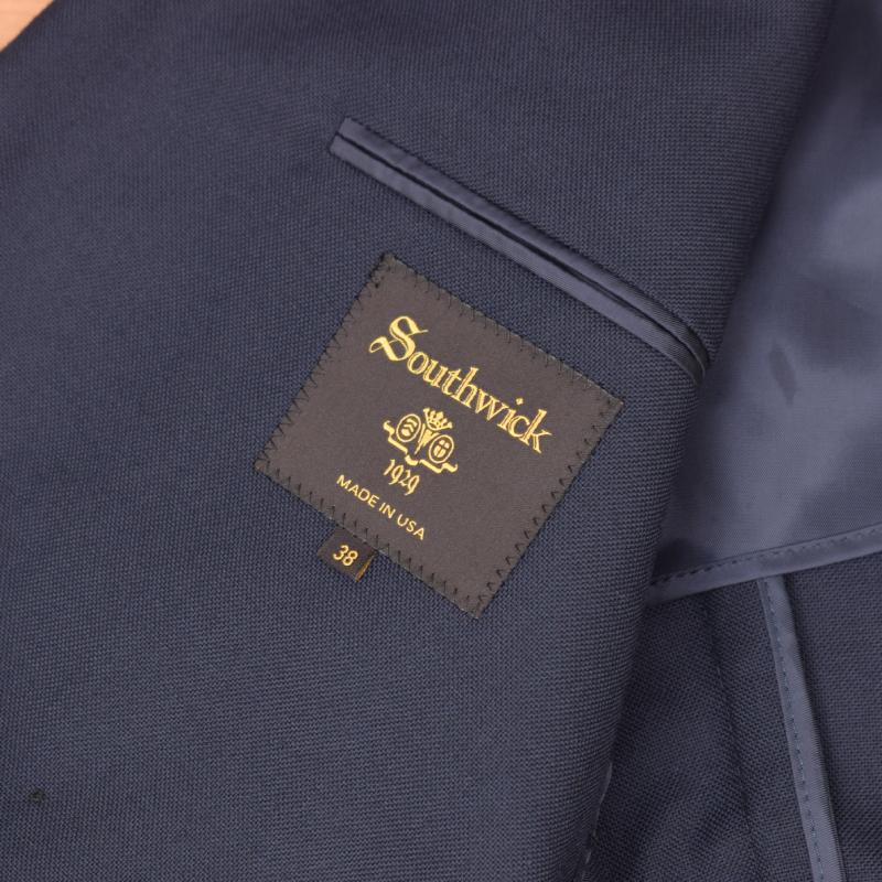 SOUTHWICK(サウスウィック) 【MADE IN U.S.A】6B NAVY BLAZER JACKET "PAXTON" (アメリカ製 6つボタンダブル ネイビーブレザー)の画像