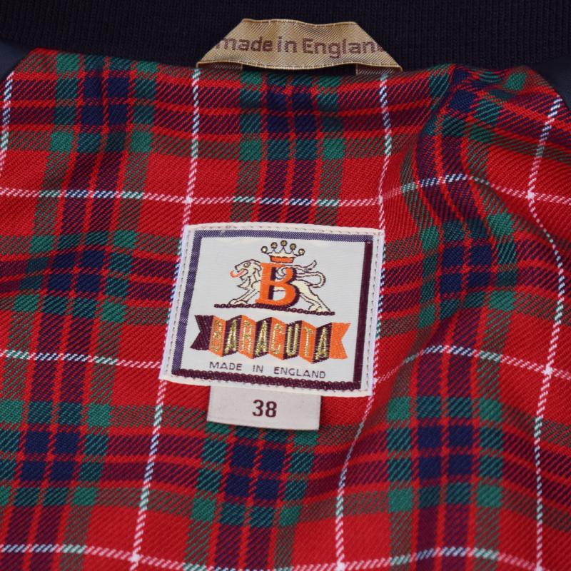BARACUTA レッド スイングトップ 38R M相当 バラクータ チェック BARACUTA（バラクータ） スウィングトップ MADE IN ENGLAND【英国製