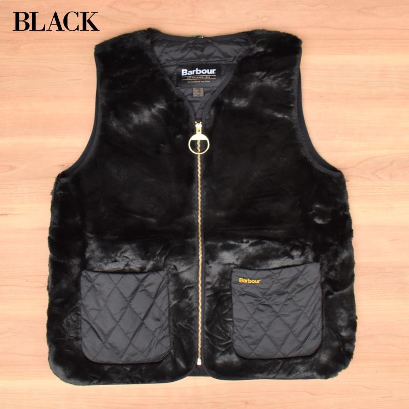 Barbour（バブアー） KARIN FAUX FUR GILET / VEST (ファージップ