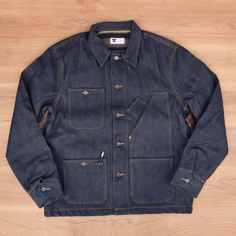 SELECT STORE TELLASON テラソン MADE IN U S A BLANKET LINED COVERALL JACKET アメリカ製 ブランケットライニングカバーオールジャケット 16 5oz RIGID DENIM