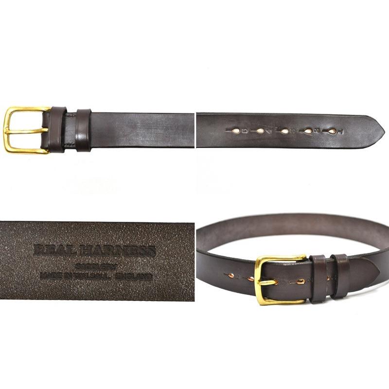 【4 COLOR】REAL HARNESS(リアルハーネス) 【MADE IN ENGLAND】STIRRUP LEATHER BELT(イギリス製 スティラップレザー ベルト) 38mm