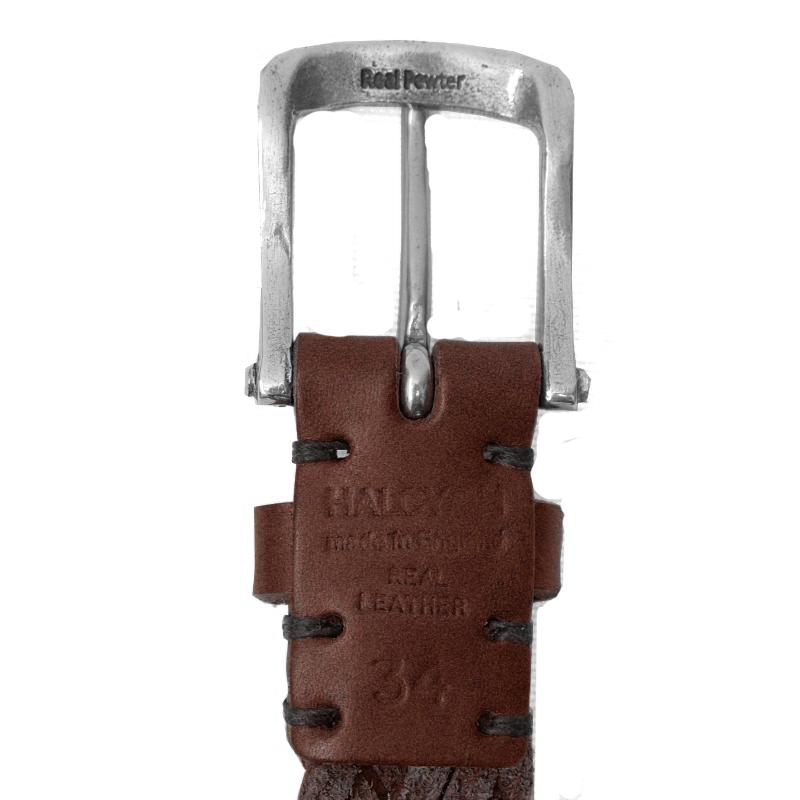 HALCYON(ハルシオン)【MADE IN ENGLAND】LEATHER MESH BELT(イギリス製