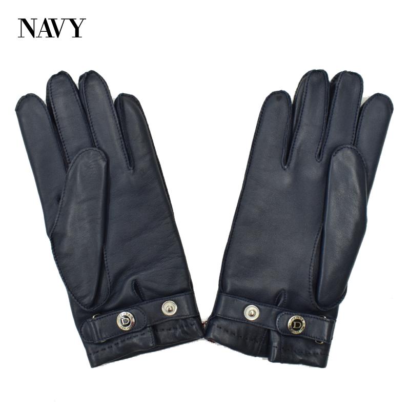 デンツ 007 カシミヤ 英国製 ヘアシープレザーグローブ7 1/2 〜8 黒