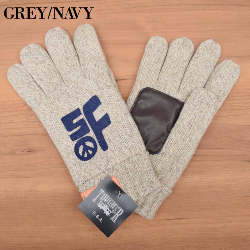 TOUGHER(タファー) WOOLY GLOVES(ウールグローブ) Body is by BRONER / GREY_2