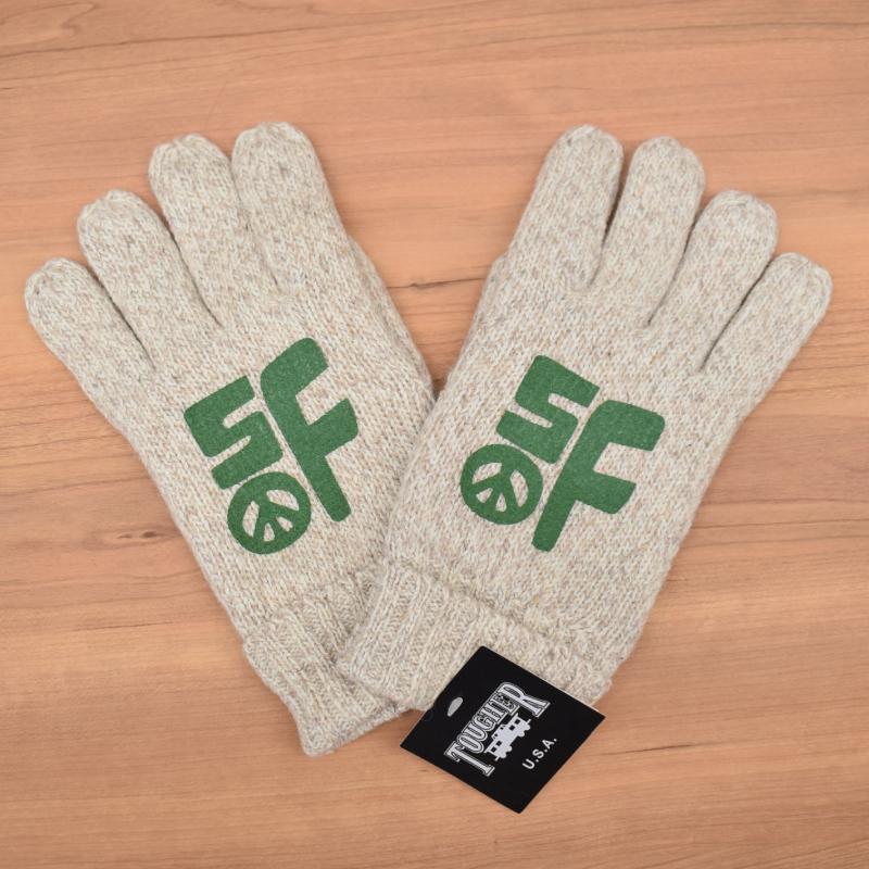 TOUGHER(タファー) WOOLY GLOVES(ウールグローブ) Body is by BRONER / GREY_4