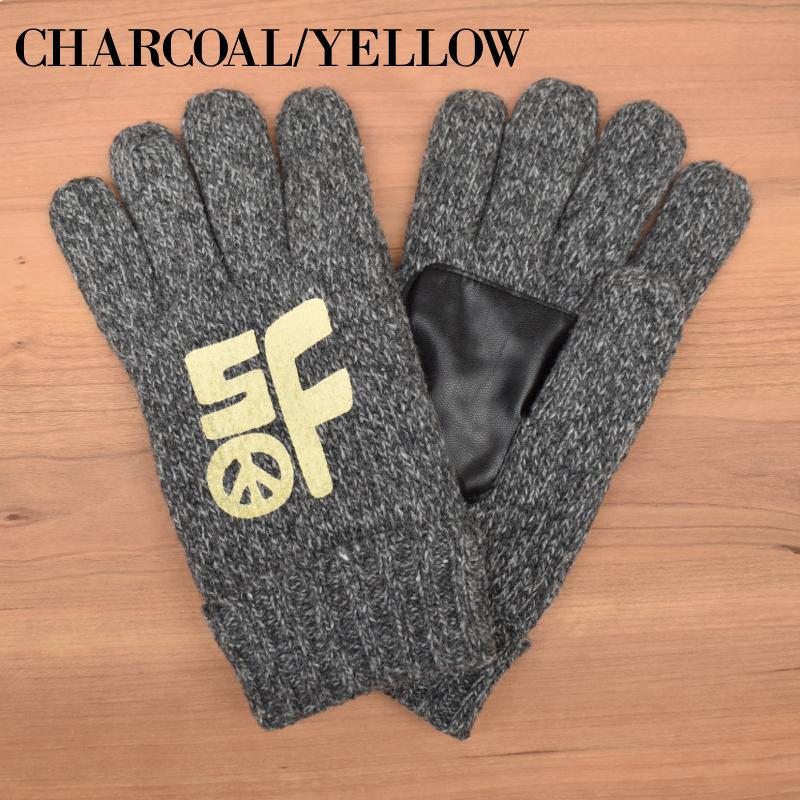 TOUGHER(タファー) WOOLY GLOVES(ウールグローブ) Body is by BRONER / CHARCOAL_3
