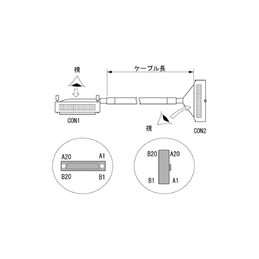 MELSEC プラスコモン入力/シンク出力用 接続ケーブル FA-CBL20FMV | 三菱電機エンジニアリング | 01