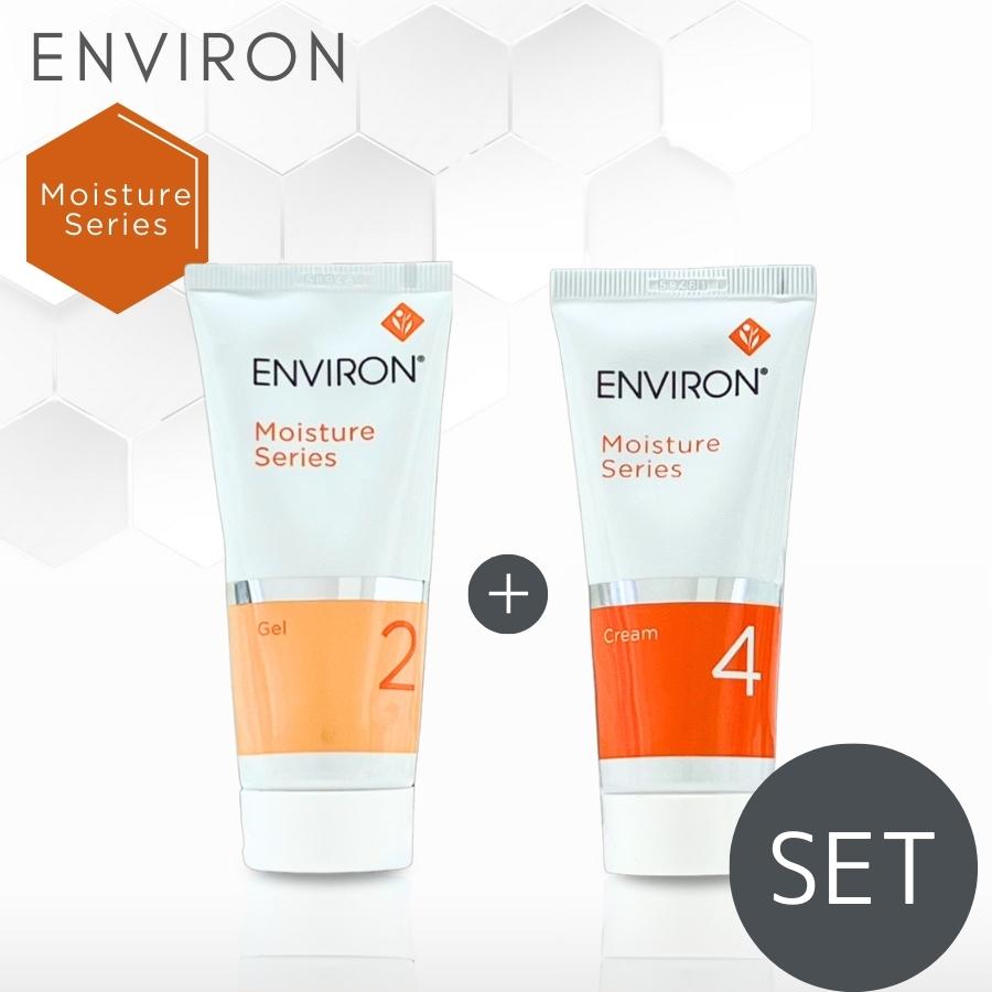 週末セール エンビロンモイスチャージェル2、クリーム4セット モイスチャーシリーズ（ENVIRON） エンビロン モイスチャージェル2