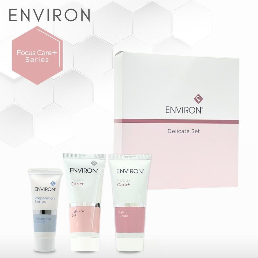 エンビロン デリケートセット  クレンジングクリーム 20g / ジェル 60ml / クリーム 60ｍl ENVIRON  使用期限:2027年1月末以降（Yahoo!・セラフィーネット Yahoo!ショッピング店）