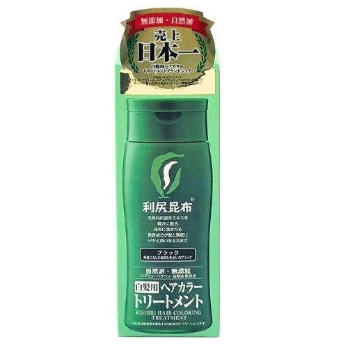 利尻 ヘアカラートリートメント ブラック 6個セット 利尻 利尻カラートリートメント ブラック 200g : セラフィー
