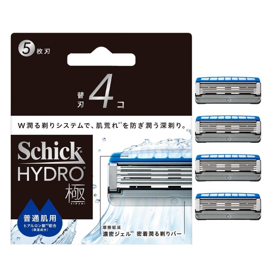 Schickハイドロ　極　(普通肌)　替刃 schick（シック） ハイドロ極 普通肌用 替刃 4個入り : セラフィー